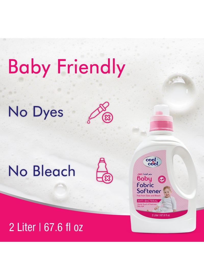 Cool & Cool Baby Fabric Softner 2 Liter White/Pink 2Liters - Image 4