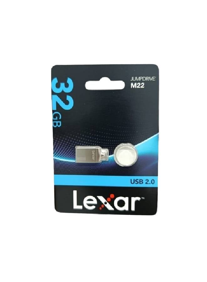 ليكسار فلاش درايف جامب درايف M22 بمنفذ USB 2.0، وسعة 32 جيجابايت من ليكسار/ لون فضي 32 GB - Image 4
