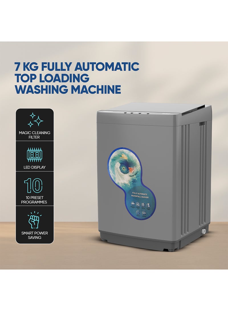 نيكاي غسالة أوتوماتيكية بالكامل بتحميل علوي 7 kg 29.66 kW NWM800TN10P فضي  - Image 1