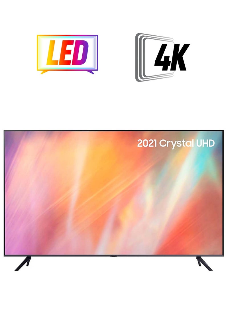 Samsung 50-Inch Crystal UHD 4K Flat Smart TV (2021) UE50AU7100 Black - Image 1