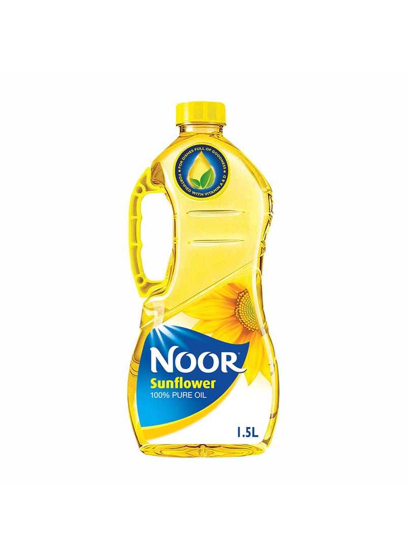 Noor Pure Sunflower Oil, 1.5 Liter - Image 1