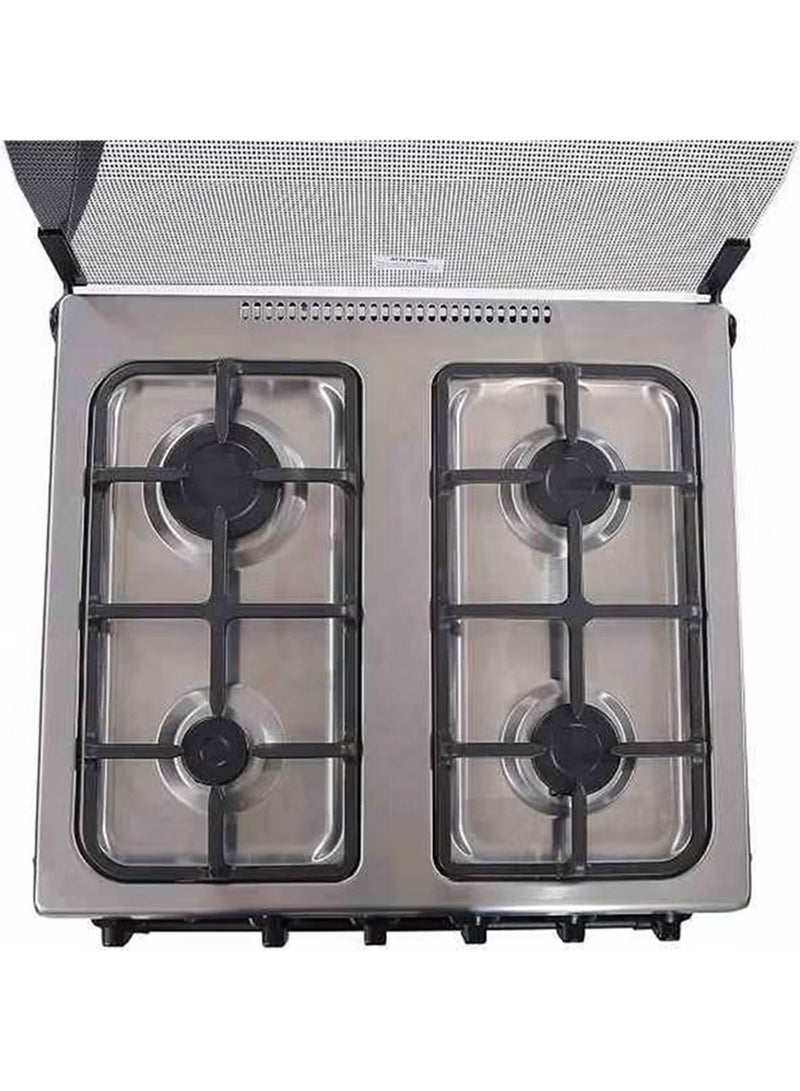 Midea 4 Burner Gas Cooker 60 x 60 cm, Full Safety, Auto Ignition, Rotisserie, Thermostat, Separate Knob for Oven and Grill,1 year Warranty BME62058FFD-D Silver/Black - Image 4