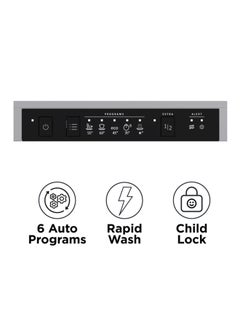 Midea 14 Place Setting Energy Efficient Dishwasher WQP147605VS Silver  - Image 4