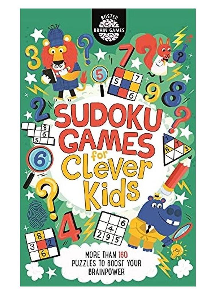 ألعاب سودوكو للأطفال الأذكياء: أكثر من 160 لغزًا لتعزيز قوة عقلك (18) (ألعاب العقل المغفل)
