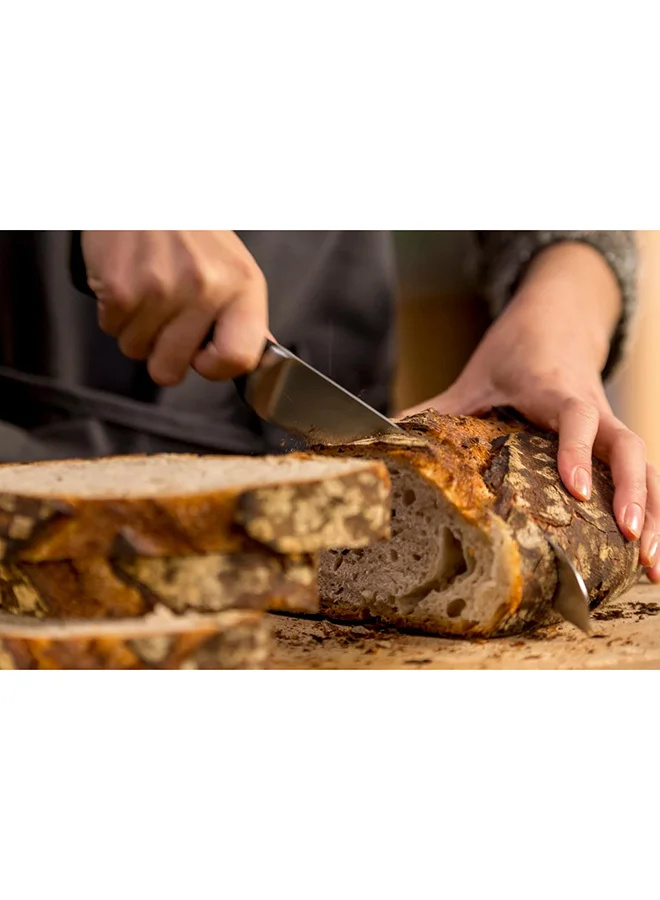 Tefal TEFAL Ice Force Bread Knife | 20 cm | Kitchen Knife | German Stainless Steel Blade | Long-Lasting Cutting Performance and Sharpness | Dishwasher safe | Black | 2 Years Warranty | K2320414 Black 20cm