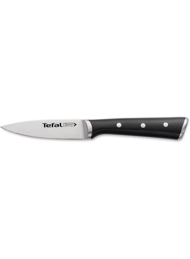 Tefal Ice Force Paring Knife | 9 Cm | Kitchen Knife Silver/Black 9cm  - Image 1