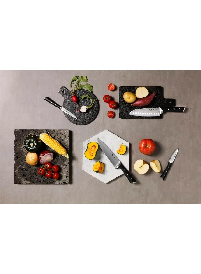 Tefal Ice Force Paring Knife | 9 Cm | Kitchen Knife Silver/Black 9cm