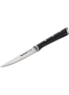 Tefal Ice Force Utility Knife | 11 Cm | Kitchen-Knife | German Stainless Steel Blade | Long-Lasting Cutting Performance And Sharpness | Dishwasher Safe | Black | 2 Years Warranty Black 11cm  - Image 1