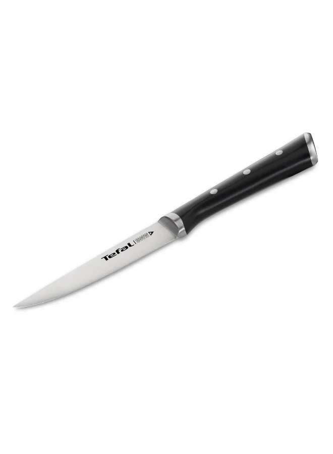 Tefal TEFAL Ice Force Utility Knife | 11 Cm | Kitchen Knife | German Stainless Steel Blade | Long-Lasting Cutting Performance and Sharpness | Dishwasher safe | Black | 2 Years Warranty | K2320914