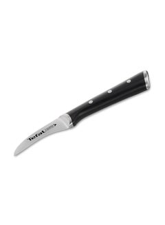 TEFAL Ice Force Curved Paring Knife | 7cm | Kitchen Knife | German Stainless Steel Blade | Long-Lasting Cutting Performance and Sharpness | Dishwasher safe | Black | 2 Years Warranty | K2321214 Black 7cm
