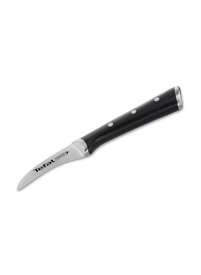 Tefal - TEFAL Ice Force Curved Paring Knife | 7cm | Kitchen Knife | German Stainless Steel Blade | Long-Lasting Cutting Performance and Sharpness | Dishwasher safe | Black | 2 Years Warranty | K2321214 Black 7cm - Image 1