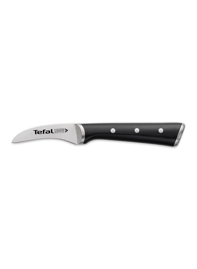 Tefal TEFAL Ice Force Curved Paring Knife | 7cm | Kitchen Knife | German Stainless Steel Blade | Long-Lasting Cutting Performance and Sharpness | Dishwasher safe | Black | 2 Years Warranty | K2321214