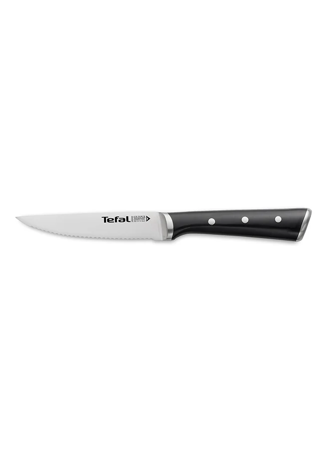 Tefal Ice Force Set Of 4 Steak Knives Black 11cm