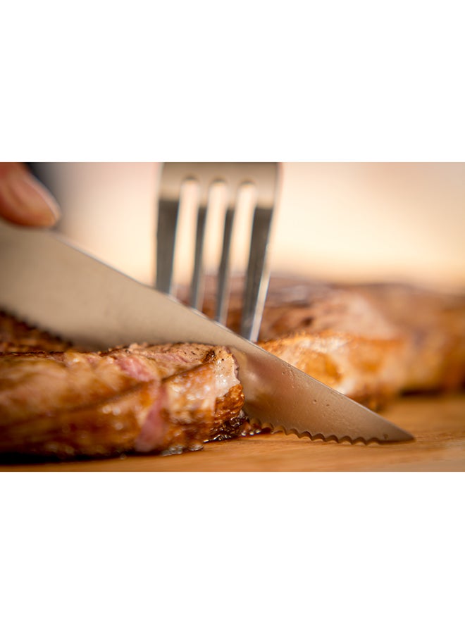 Tefal - Ice Force Set Of 4 Steak Knives Black 11cm - Image 1