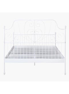 Home Box Ec-P-Stova Isabella 150X200 Metal Bed- White  - Image 2