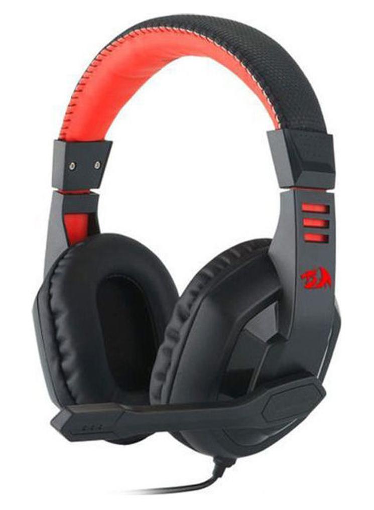 REDRAGON ARES H120 Gaming Headset, Wired Over Ear PC Gaming Headphones with Mic Built-in Noise Reduction, for PC, Laptop, Tablet, PS4, Xbox One, Black & Red Headset - Image 1