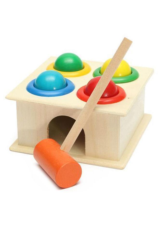 لعبة مطرقة الكرة الخشبية للأطفال