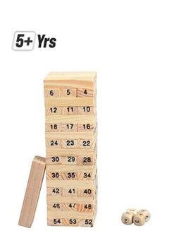 KB-852M987541 Wooden Tower Building Blocks Domino Jenga Game Toy 5 Years 5+ Years