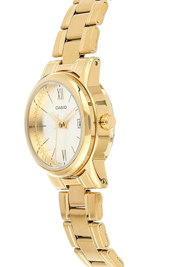 CASIO Women's Stainless Steel Analog Watch LTP-V002G-9B3UDF - 31 mm - Gold - Image 2