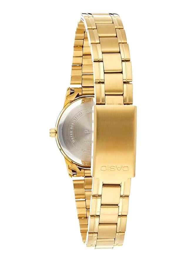 CASIO Women's Stainless Steel Analog Watch LTP-V002G-9B3UDF - 31 mm - Gold - Image 3