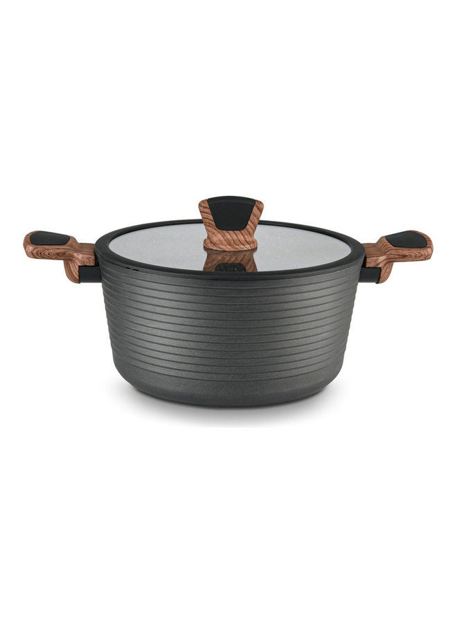 فيسمان وعاء طهي من الألمنيوم مع قاعدة تحريض من سلسلة الماس، طلاء غير لاصق احترافي Greblon C3+ مع غطاء زجاجي - Image 1