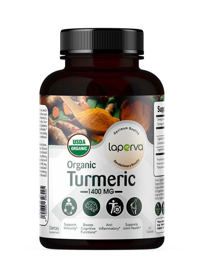لابيرفا الكركم العضوي 1400 ملغ - 60 قرصًا - Image 1