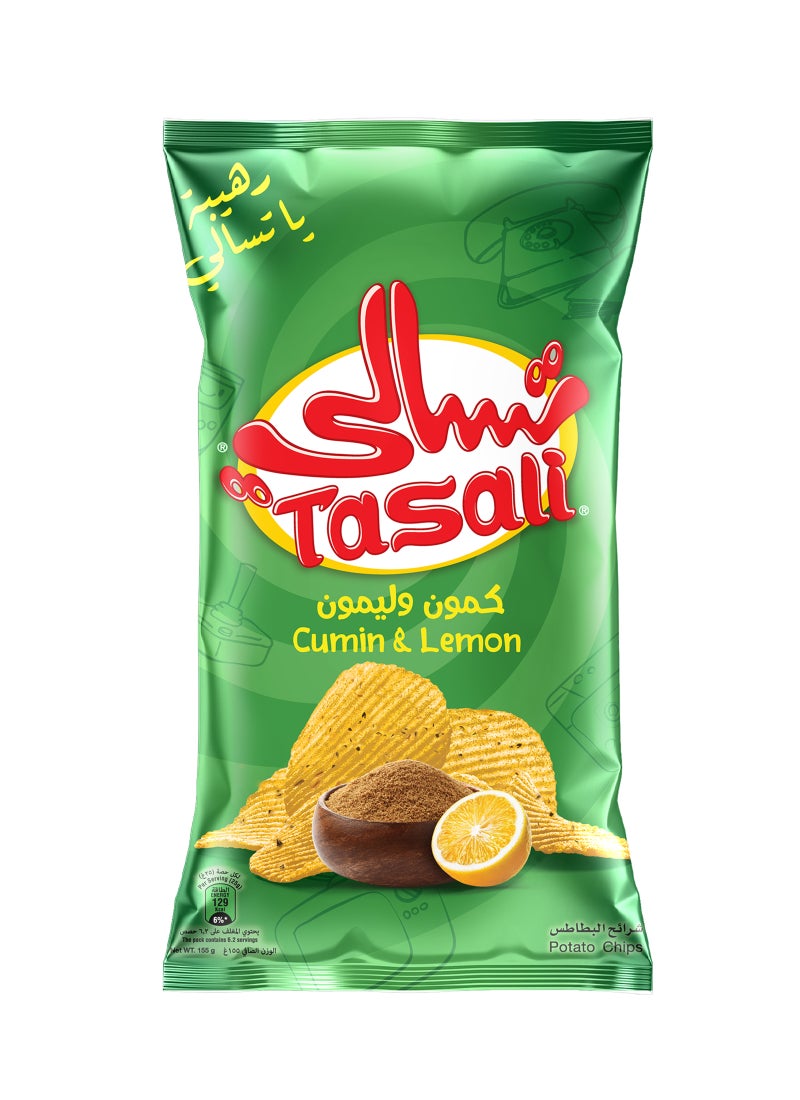تسالي رقائق البطاطس بالكمون والليمون - Image 1