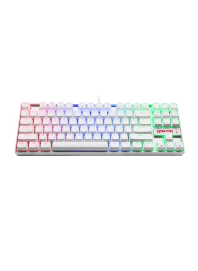 REDRAGON - K552 KUMARA RGB Mechanical Gaming Keyboard – Brown Switch (White) - Image 1