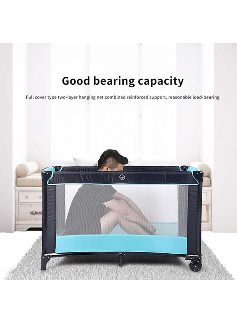Kidle - Baby Folding Bed With Cushion And Wheels - Image 1