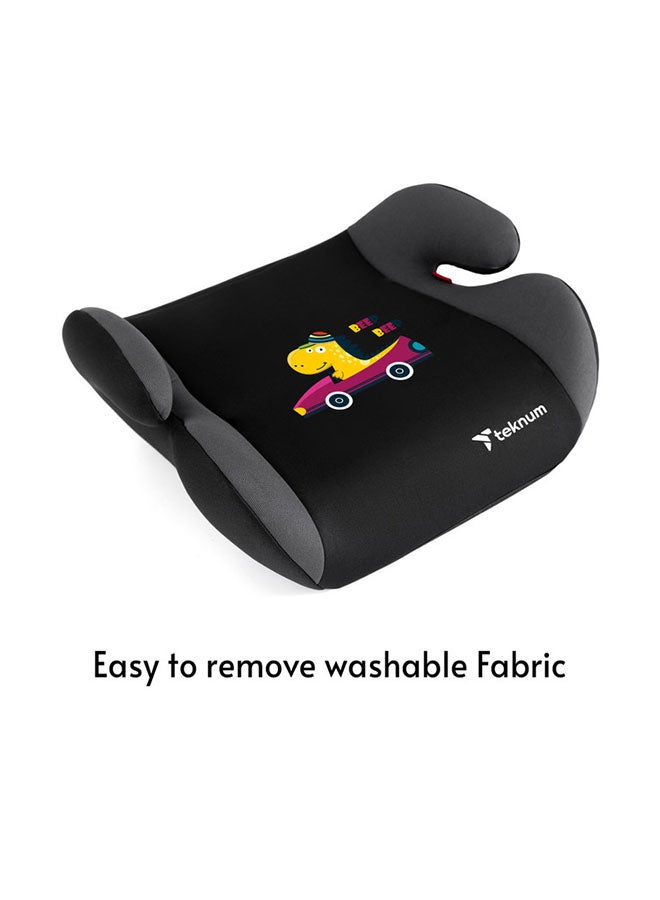 تيكنوم مقعد إسناد للسيارة بطبعة ديناصور، لعمر 4 سنوات حتى 12 سنة - لون رمادي - Image 4