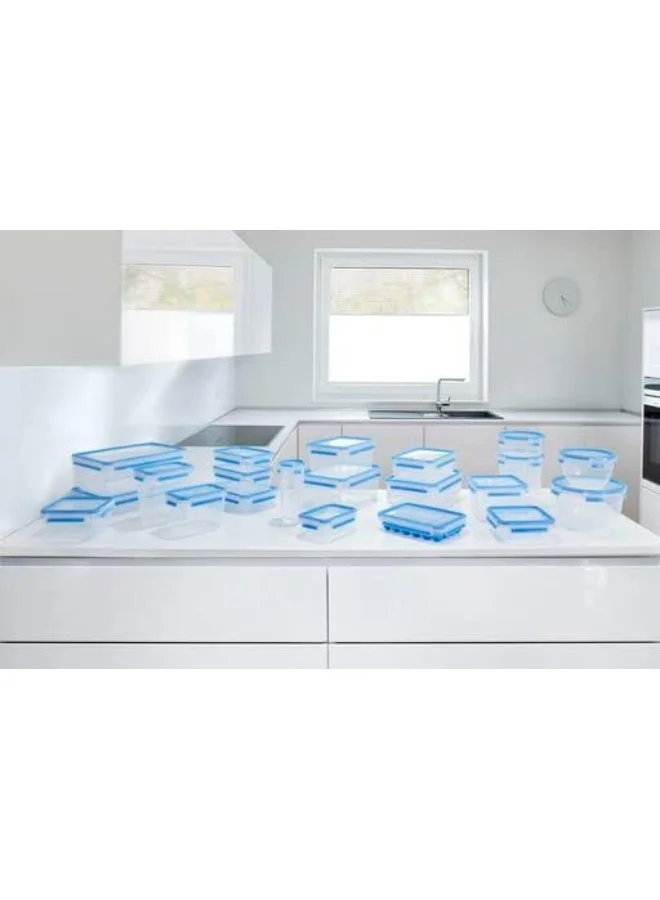 Tefal Masterseal Fresh Round Plastic Food Container Clear 0.5Liters