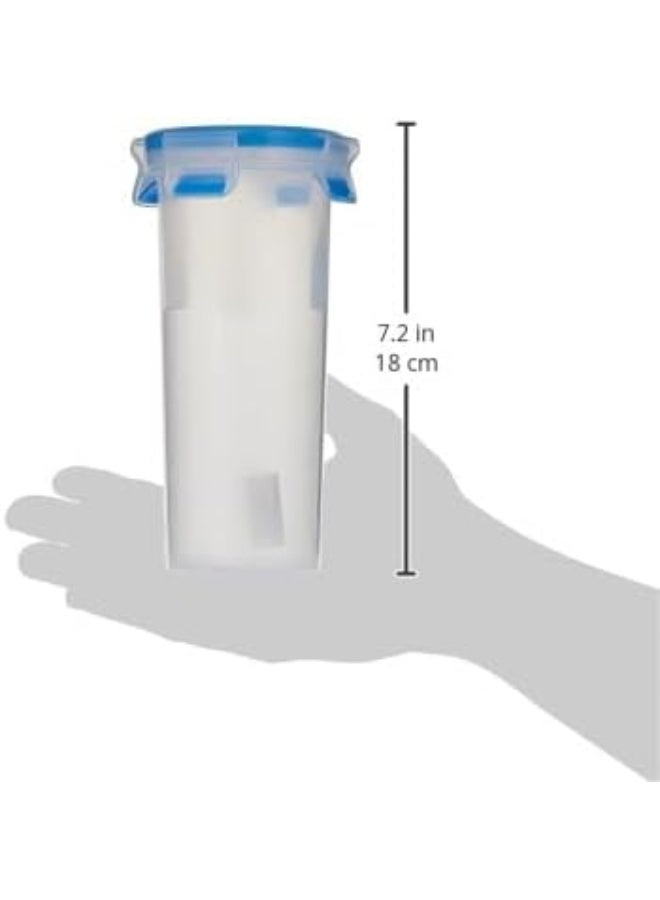Tefal - Masterseal Fresh Round Plastic Food Container Clear 0.5Liters - Image 1