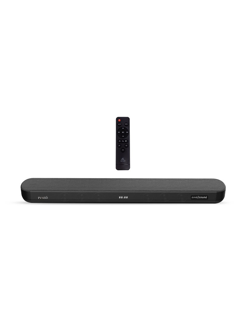 إيفولي ساوند بار 2.2 قناة مع بلوتوث وشاشة LED EVAUD-SB200B أسود  - Image 1