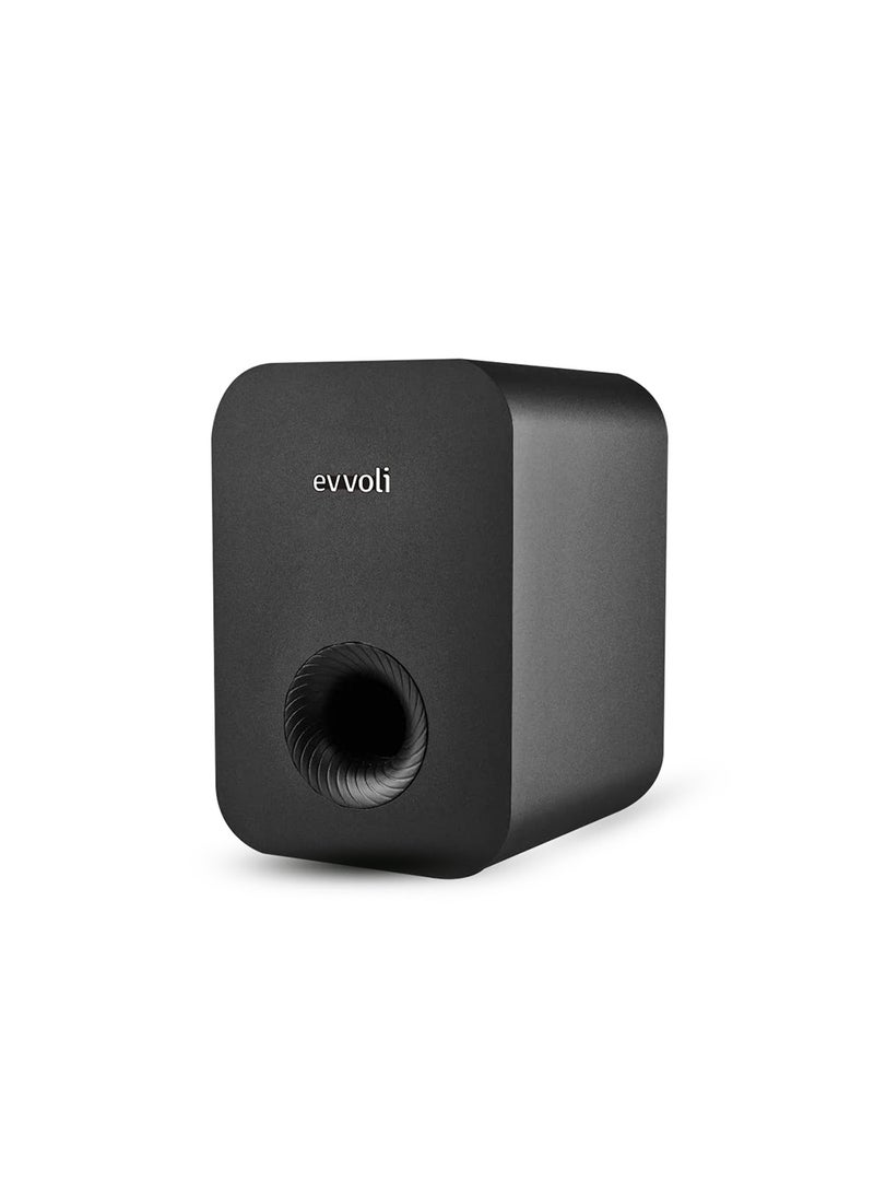 إيفولي ساوند بار 2.1 قناة مع صب ووفر لاسلكي وتقنية بلوتوث وشاشة LED EVAUD-SB321B أسود  - Image 3