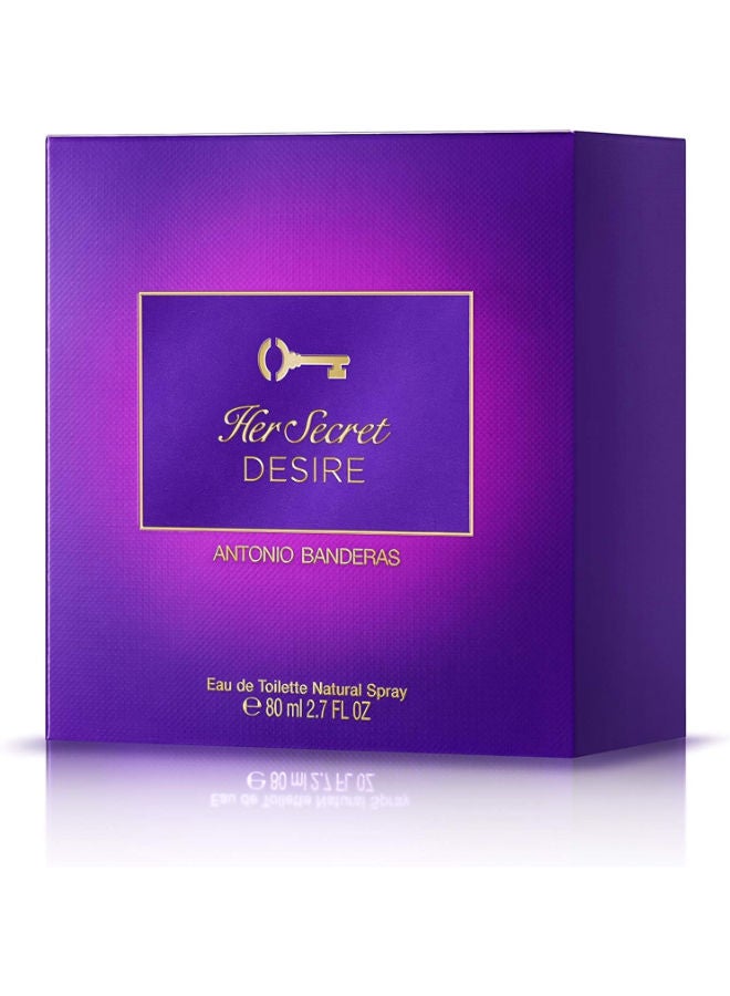 Antonio Banderas Her Secret Desire EDT 80ml - Image 3