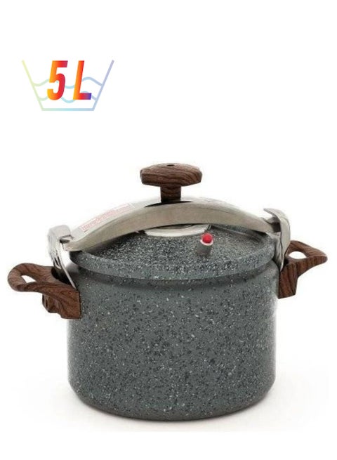 Granite Pressure Cooker Grey 5Liters