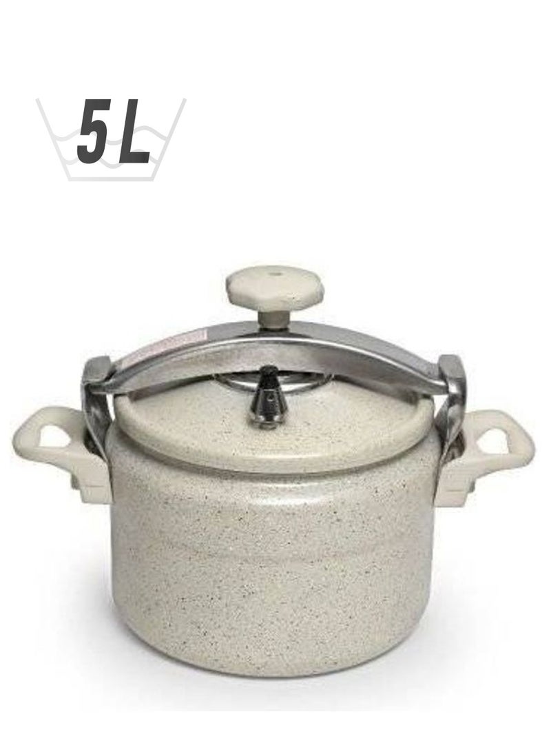 Alsaif Gallery Granite Pressure Cooker White 5Liters 