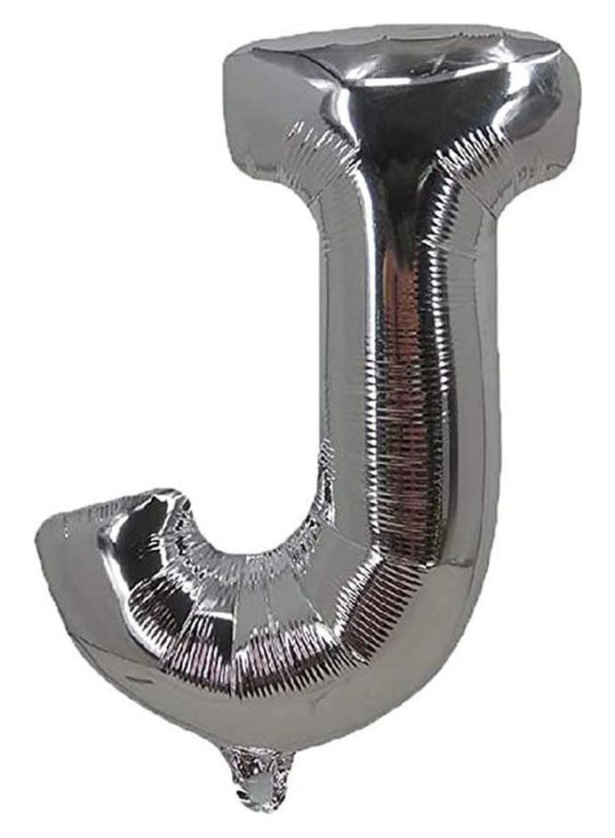 Party Time J Letter Foil Balloon