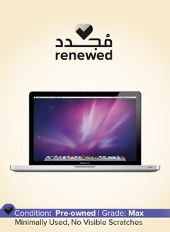 أبل مجدد - جهاز ماك بوك برو (2010) A1286 MC371L/ بشاشة مقاس 15 بوصة ومعالج كور i5 وذاكرة رام سعة 4 جيجابايت ومحرك أقراص SSD سعة 120 جيجابايت وبطاقة رسومات إنفيديا جي فورس GT 330M اللغة الإنجليزية فضي  - Image 1