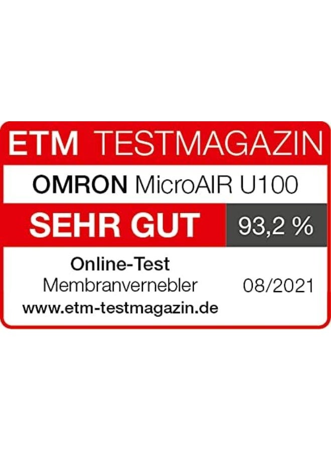 Omron - MicroAIR U100 Portable, Pocket-Sized, Silent Mesh Nebuliser - Image 1