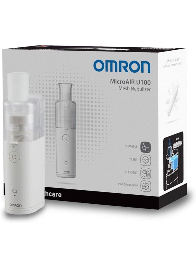 Omron - MicroAIR U100 Portable, Pocket-Sized, Silent Mesh Nebuliser - Image 1