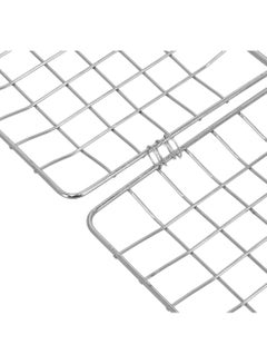 Royalford Foldable Portable Stainless Steel Barbecue Grill Indoor And Outoor Silver/Red 25x25x51cm  - Image 4