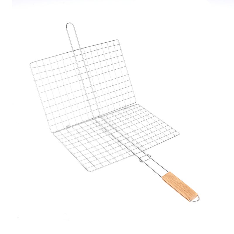 Royalford - Bbq Grill Chromium Plated Iron Perfect For Grilling Chicken Fish Meat Vegetables Etc 35 X 25 X 52 Cm Multicolor - Image 1