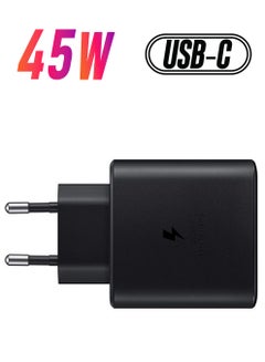 Samsung PD Super Fast Charger With USB Type - C to Type - C Cable Black 45watt Black  - Image 1