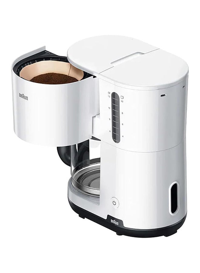 BRAUN Coffee Maker, 10 Cups, Anti Drip System, Opti-Brew System, Double Scale Water Window, Dishwasher Safe, 40 Minutes Auto Shut Off, BPA Free 2.5 L 1000 W KF1100WH White - Image 2