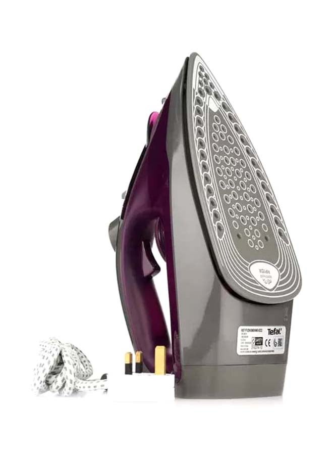 Tefal Steam Iron | Express Steam Iron Steamer | 2 Anti-scale | Purple | Ceramic Soleplate | 2 Years Warranty 270 ml 2600 W FV2843M0 Lilac / Hippo Iron  - Image 4