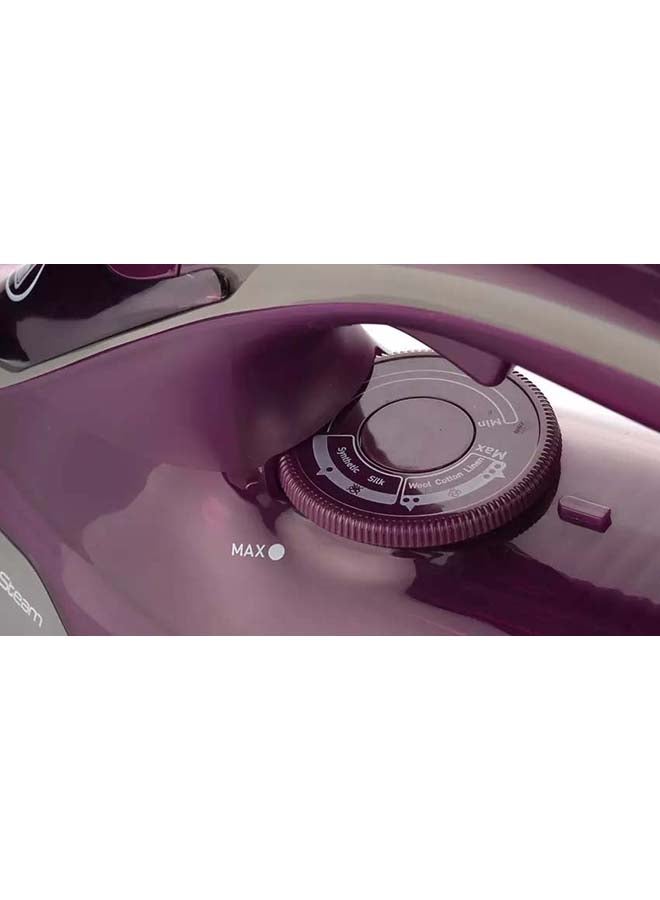 Tefal - Steam Iron | Express Steam Iron Steamer | 2 Anti-scale | Purple | Ceramic Soleplate | 2 Years Warranty 270 ml 2600 W FV2843M0 Lilac / Hippo Iron - Image 1