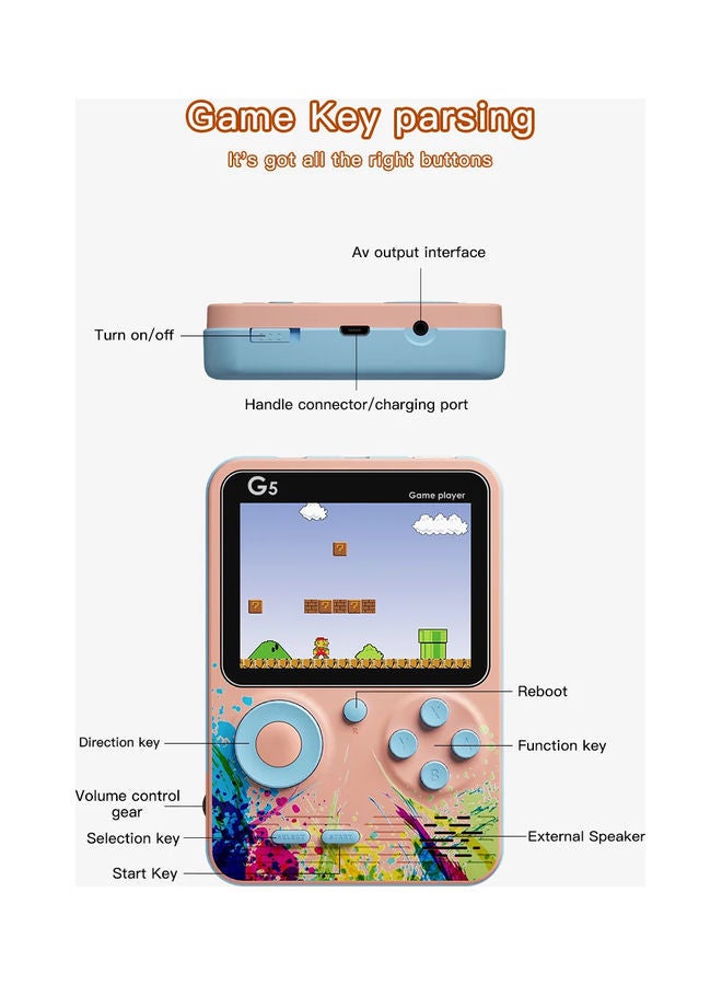 MOCOM Mini Console Player G5 Gamebox with 500 Games - Image 4