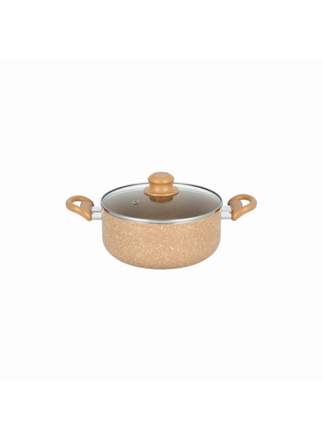 Pentola 9-Piece Granite Cookware Set Light Brown 26x13cm - Image 5