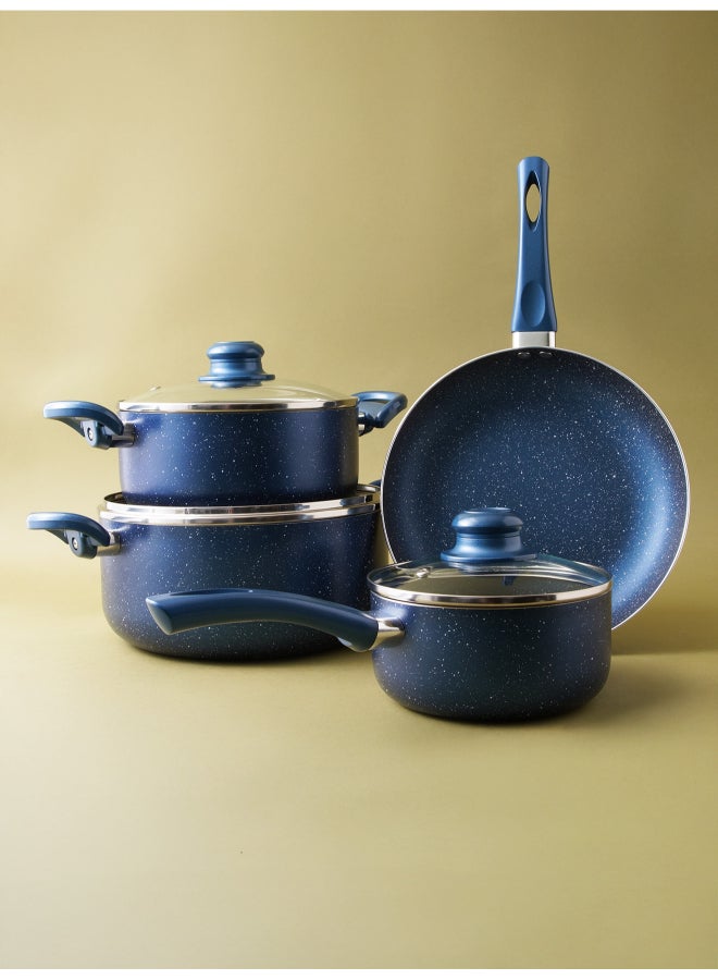 Pentola 7-Piece Granite Cookware Set Blue 24x11cm - Image 2